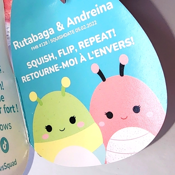 RUTABGA 🔄 ANDREINA 🐛Catapillar 🦋 Butterfly FlipAMallow Original Squishmallow - Picture 8 of 8